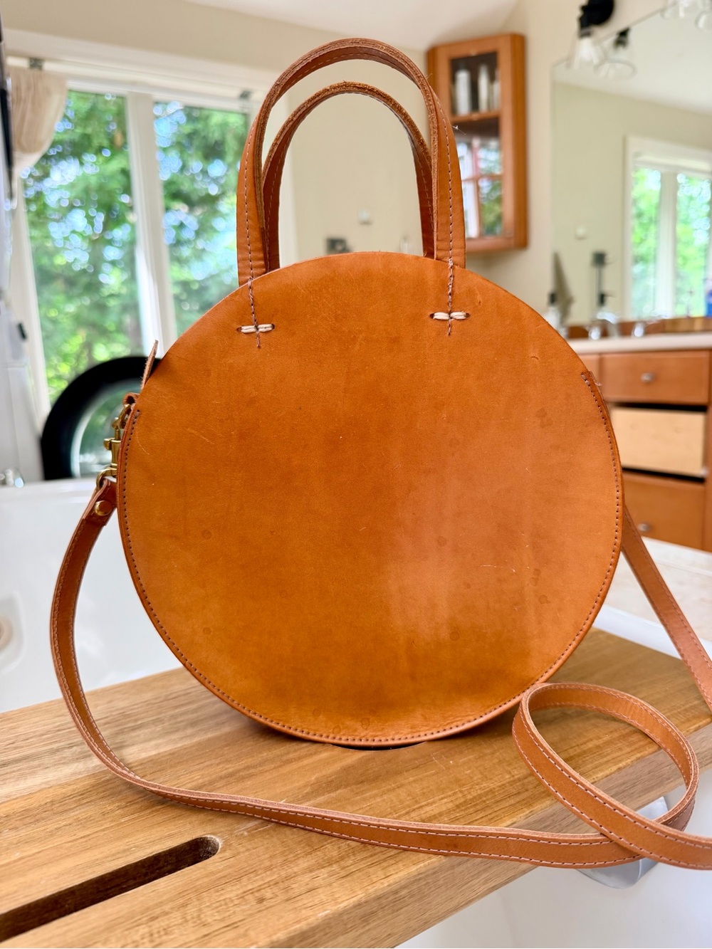CLARE V PETIT ALISTAIR BAG - NATURAL CUOIO $365.00 - Picture 12 of 15